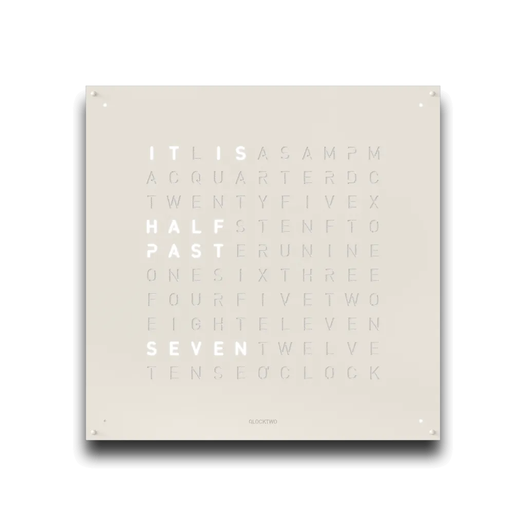 QLOCKTWO EARTH 90 WHITE PEPPER