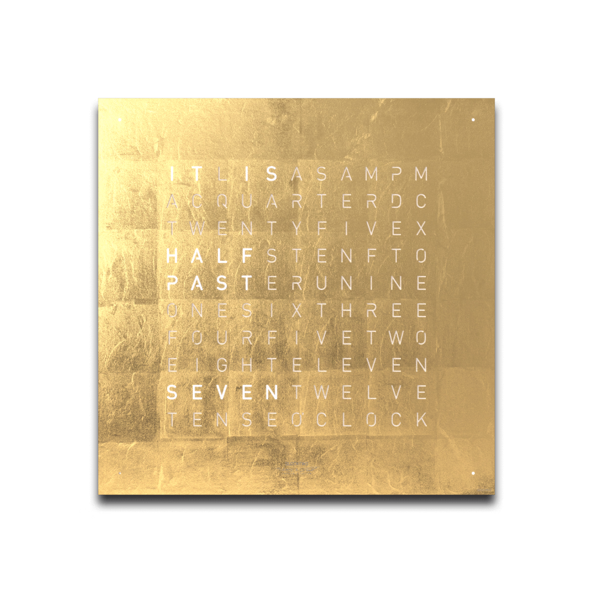 QLOCKTWO EARTH 45 CREATOR'S EDITION MOON GOLD