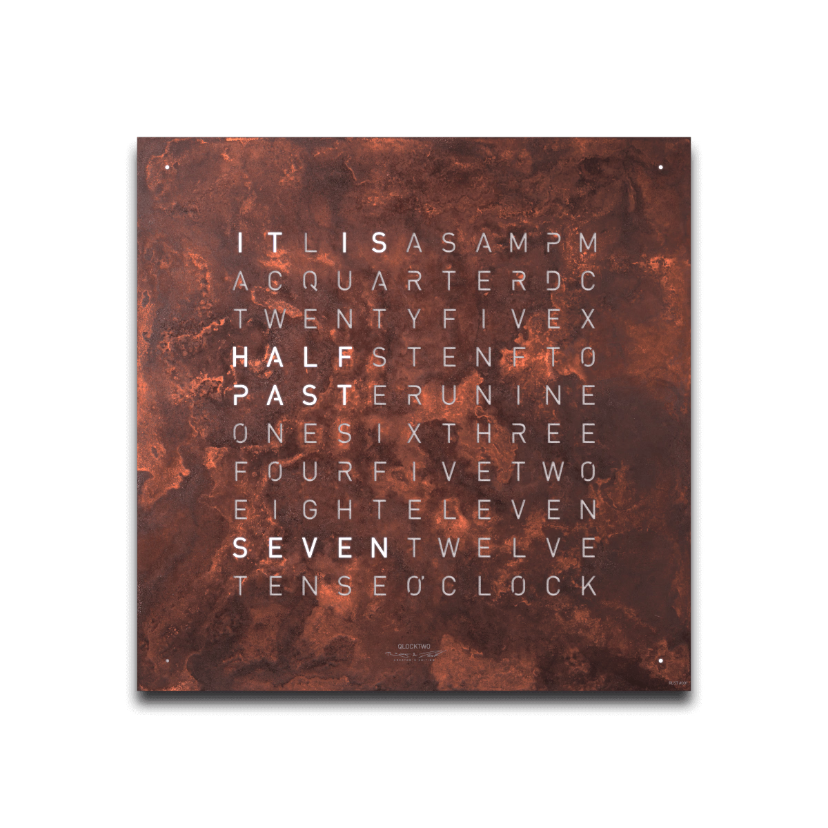 QLOCKTWO EARTH 45 CREATOR'S EDITION RUST