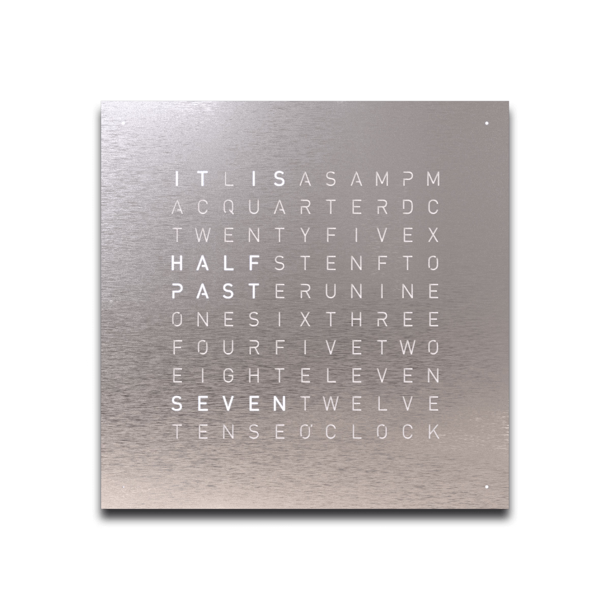 QLOCKTWO EARTH 45 STAINLESS STEEL