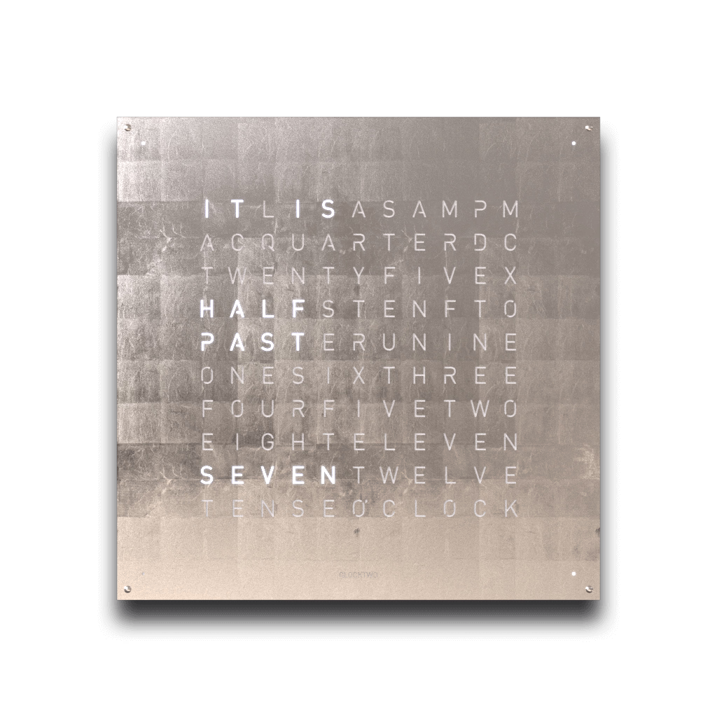 QLOCKTWO EARTH 90 CREATOR'S EDITION PLATINUM