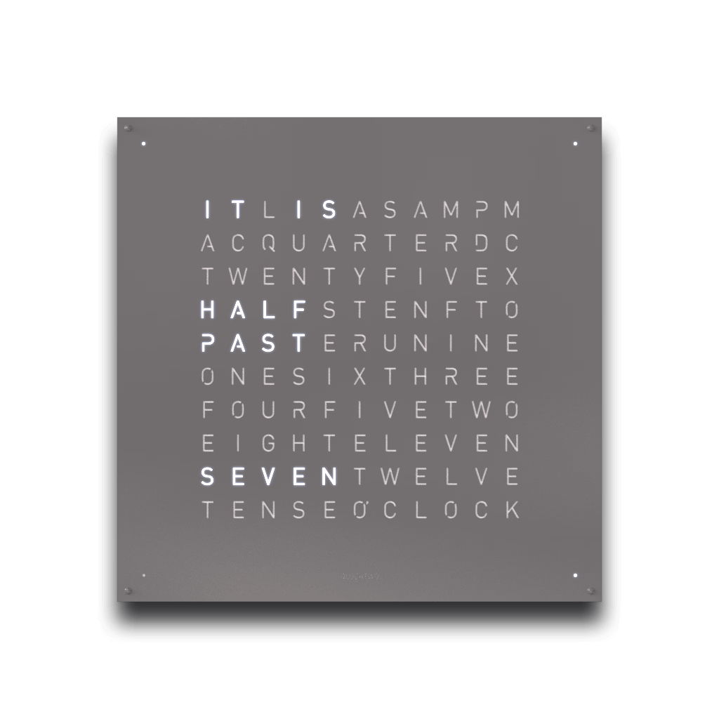 QLOCKTWO EARTH 90 GREY PEPPER