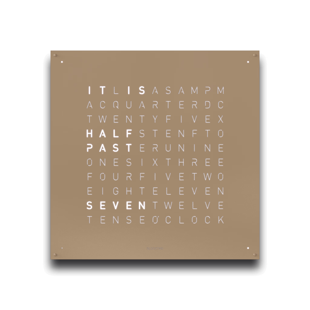 QLOCKTWO EARTH 90 HAZELNUT