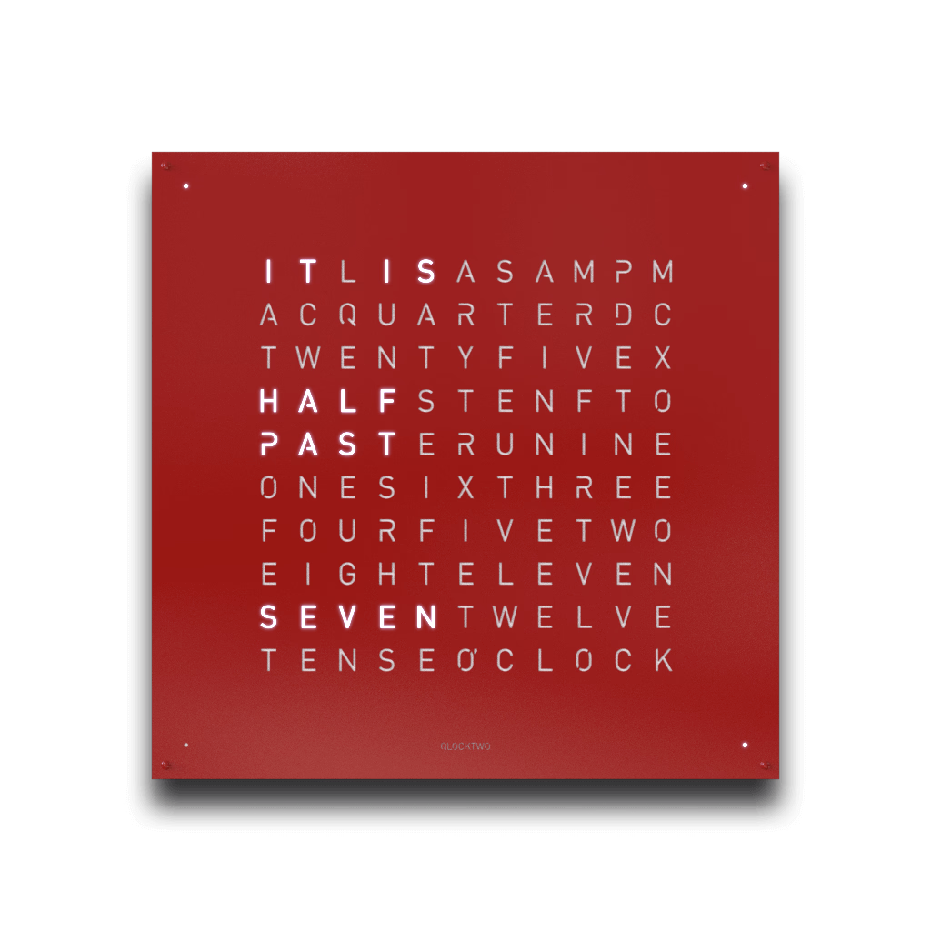 QLOCKTWO EARTH 90 RED PEPPER