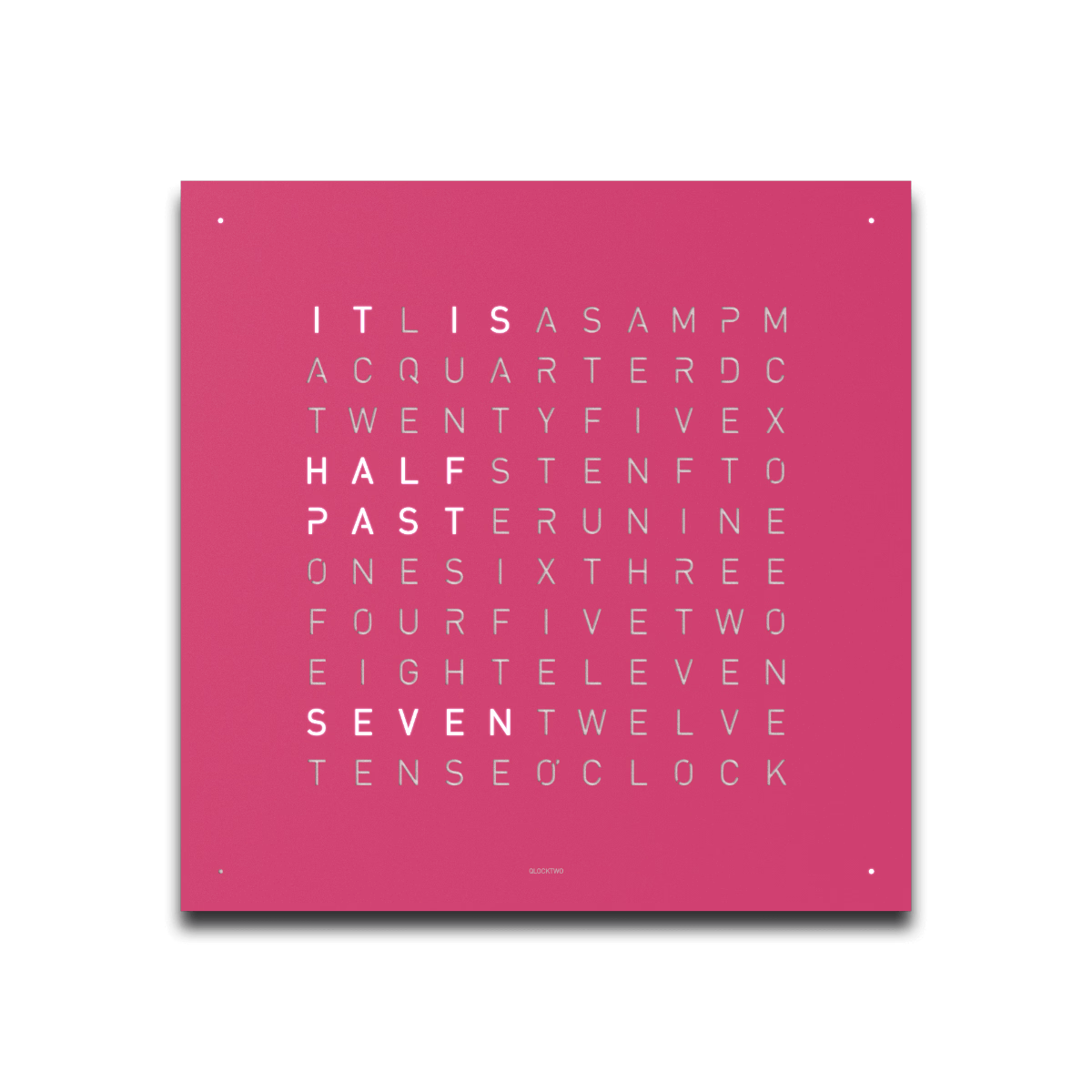 QLOCKTWO EARTH 45 Pretty Pink