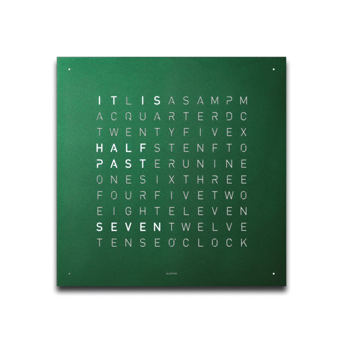 QLOCKTWO Classic Royal Green Velvety Coating